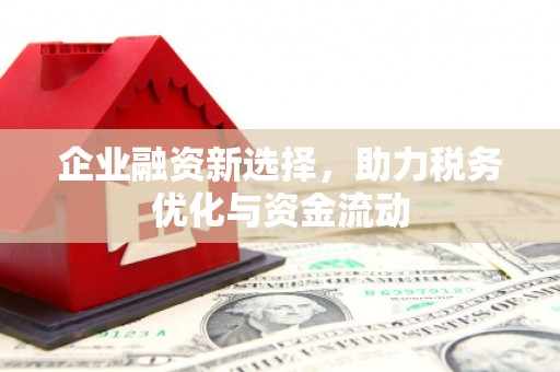 凤台企业融资新选择，助力税务优化与资金流动
