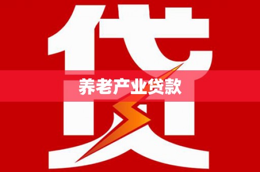 凤台养老产业贷款