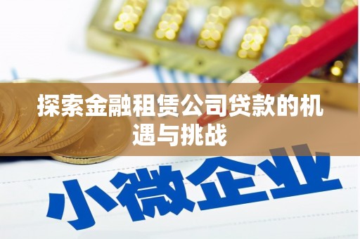 凤台探索金融租赁公司贷款的机遇与挑战