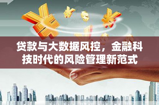 凤台贷款与大数据风控，金融科技时代的风险管理新范式