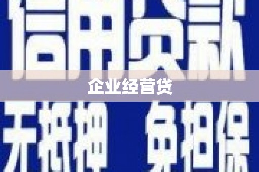凤台企业经营贷