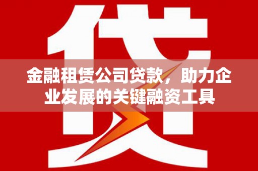 凤台金融租赁公司贷款，助力企业发展的关键融资工具
