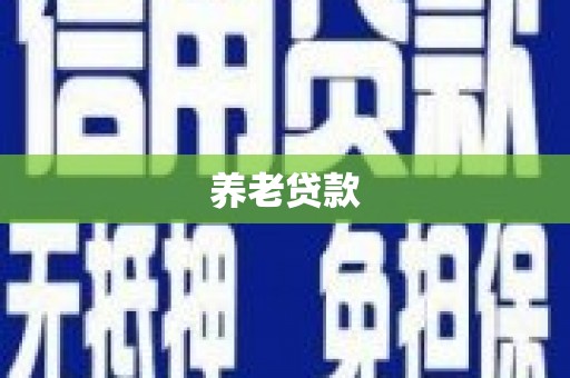 凤台养老贷款