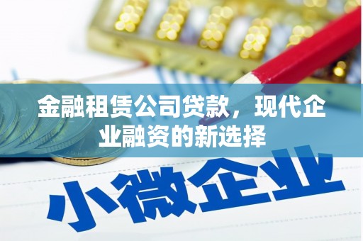 凤台金融租赁公司贷款，现代企业融资的新选择