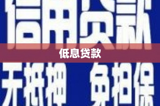 凤台低息贷款