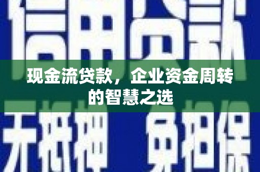 凤台现金流贷款，企业资金周转的智慧之选