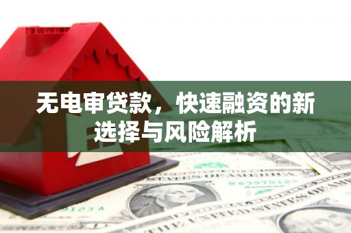 凤台无电审贷款，快速融资的新选择与风险解析