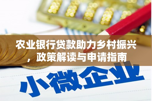 凤台农业银行贷款助力乡村振兴，政策解读与申请指南